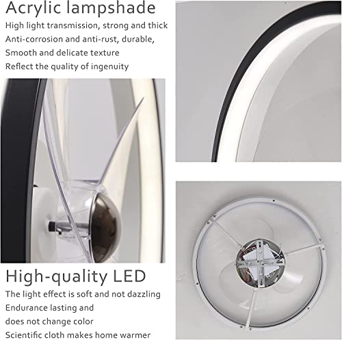 Ventilateur de plafond pour chambre et salon avec lampe dimmable - 7