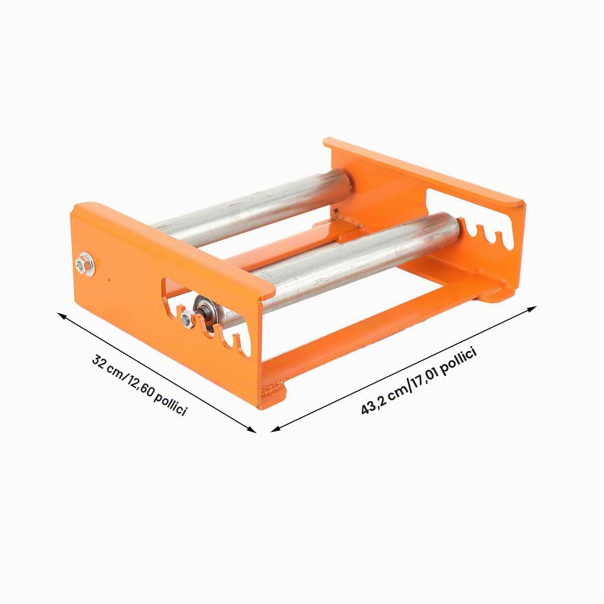 Svolgitore Di Bobine Di Filo Regolabile In Acciaio, Portata 200kg, 5 Livelli, 36cm Max, Ideale Per Cavi Elettrici In Cantiere E Officina