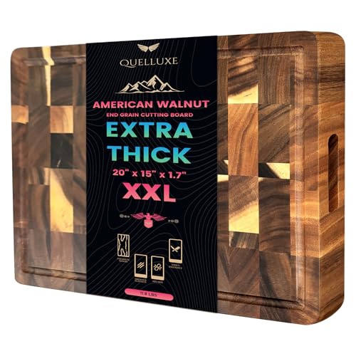 20x15 American Black Walnut End Grain Cutting Board