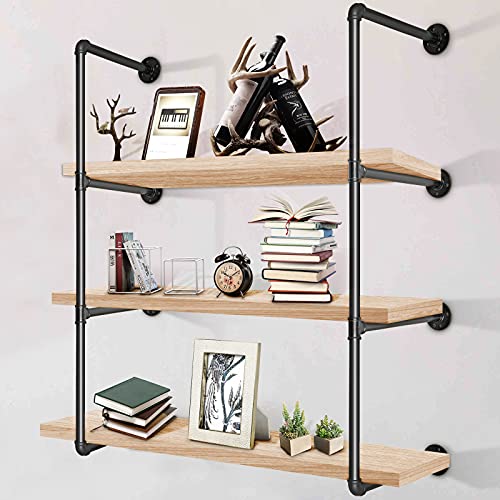 Encuentra la mejor selección de Estanterías abiertas para cocina disponible en línea para comprar. 34 VEVOR Estantes industriales para tuberías de hierro de 3 niveles para montaje en pared, 2 estantes de tubería de color negro vintage, estantería de tubo para bricolaje, cada uno...