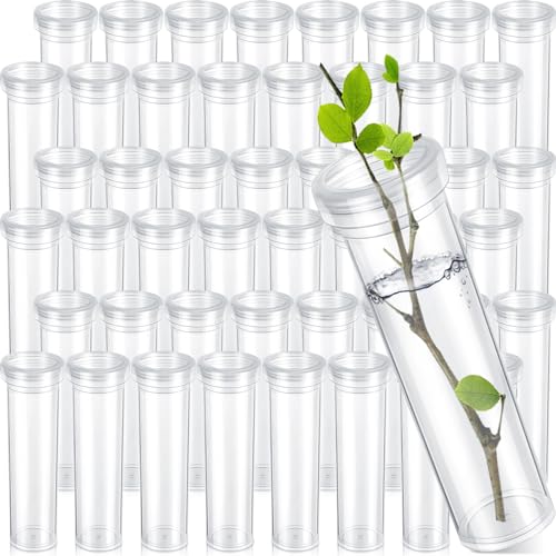 Hushee 100 Pcs 60ml 4.33 Inch Floral Tubes for Milkweed