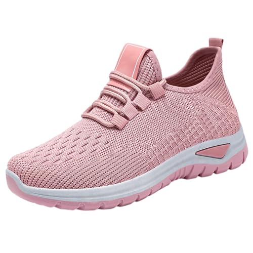 Scarpe da ginnastica ortopediche da donna, scarpe da passeggio traspiranti, leggere, da corsa, da allenamento, con fondo spesso, con zeppa, antiscivolo, con supporto per arco plantare, casual, lavoro