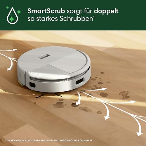 iRobot Roomba 205 DustCompactor Combo Saugroboter - Automatische Staubverdichtung im Roboter, kein Entleeren für 60 Tage, Power-Lift-Saugkraft, Wischen, LiDAR, Reinigung verschiedener Oberflächen