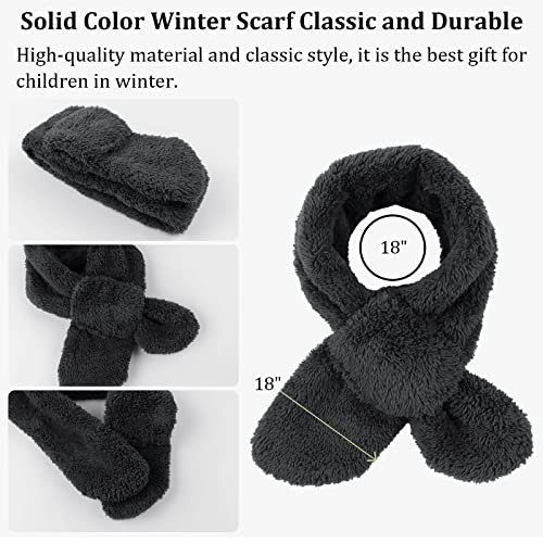 Image of JANGANNSA Fleece Kids Scarf - Warm Winter & Autumn Neck Warmer for Boys & Girls 1-6Y