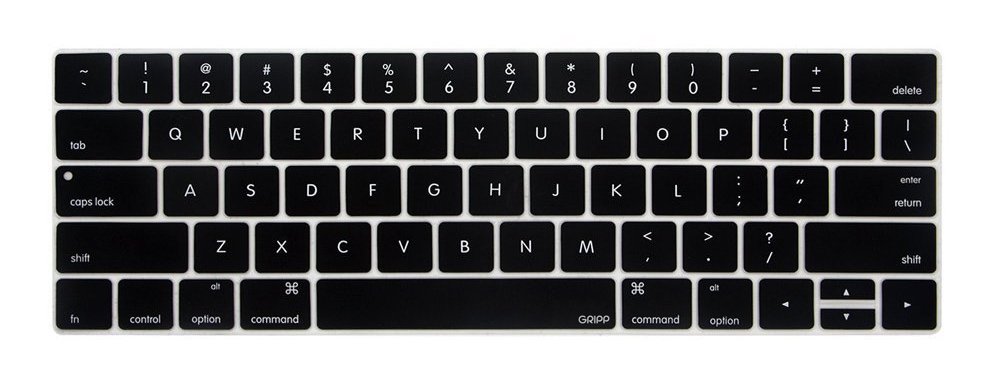 GRIPP Keyboard Cover Silicone Skin with Ultra-Thin and Soft Thinnest! (Only 0.08mm) for MacBook Pro 13 inch (2016-2019) - Black (B075SG8LL7) Amazon Price History, Amazon Price Tracker