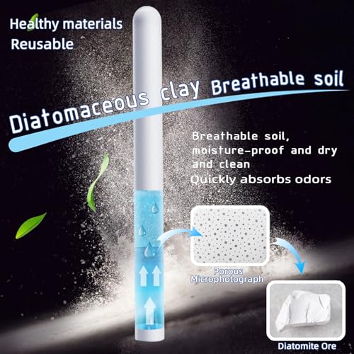 Image of 8Pcs Diatom Drying Rod Stick for Toys，Reusable,Toy Drying Stick,Gifts Deodorizing, Desiccant Absorbent Stick Moisture Absorbent Stick Moisture for Closet, Shoe Cabinet,Quick Drying Moisture Absorber