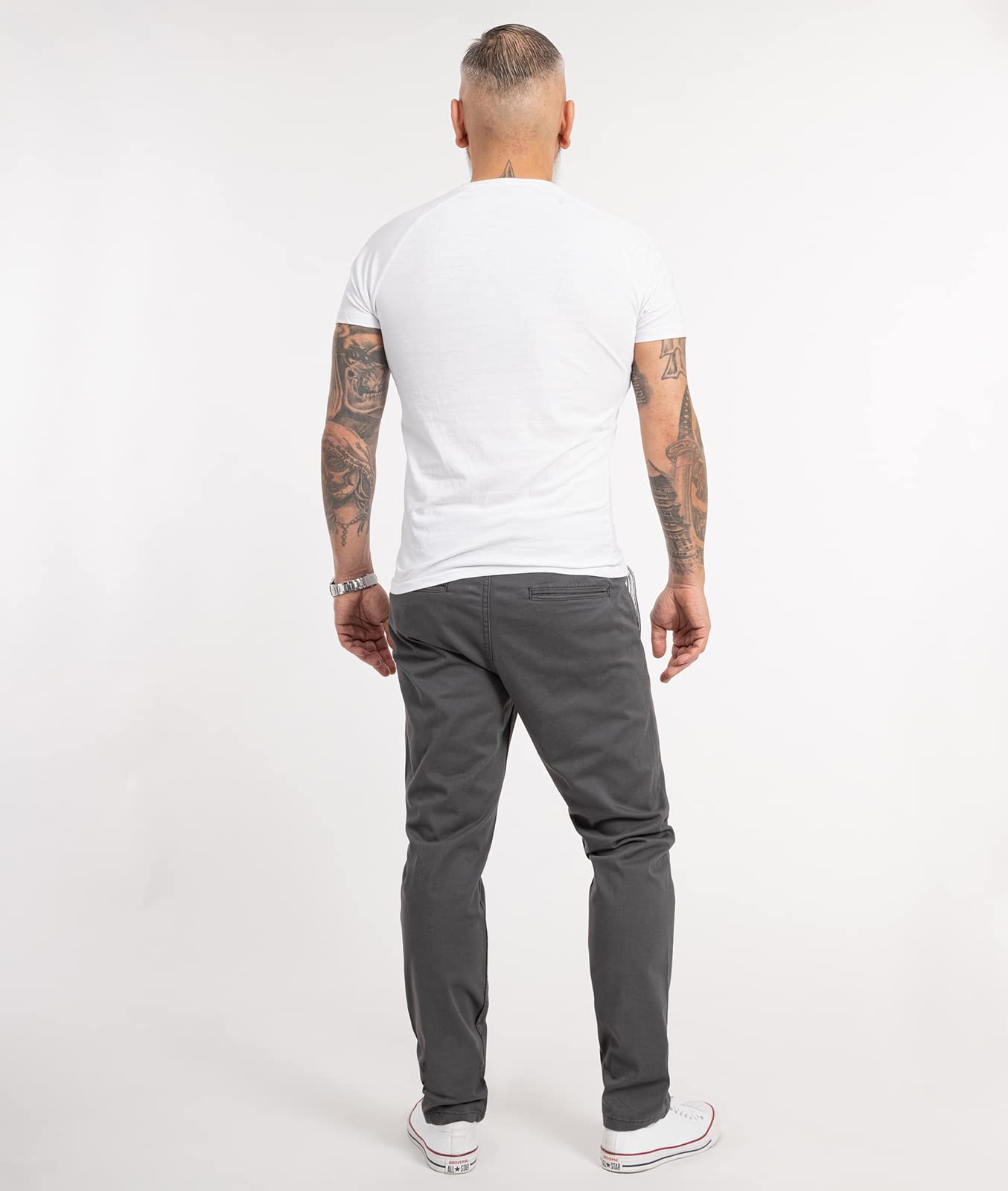 Indumentum Chino Hose Herren Regular Fit Stoffhose Businesshose IR-506 | Klassische Chinohose mit geradem Bein, Businesspants für Office und Beruf, geeignet für Alltag und Freizeit