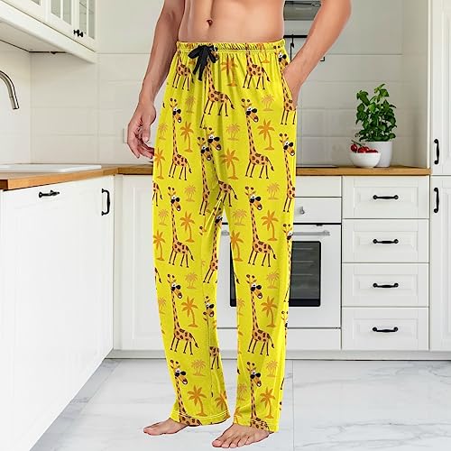 Image of Fisyme Mens Pajama Pants Men's Pajama Bottoms Soft Sleep Lounge Pj Pants