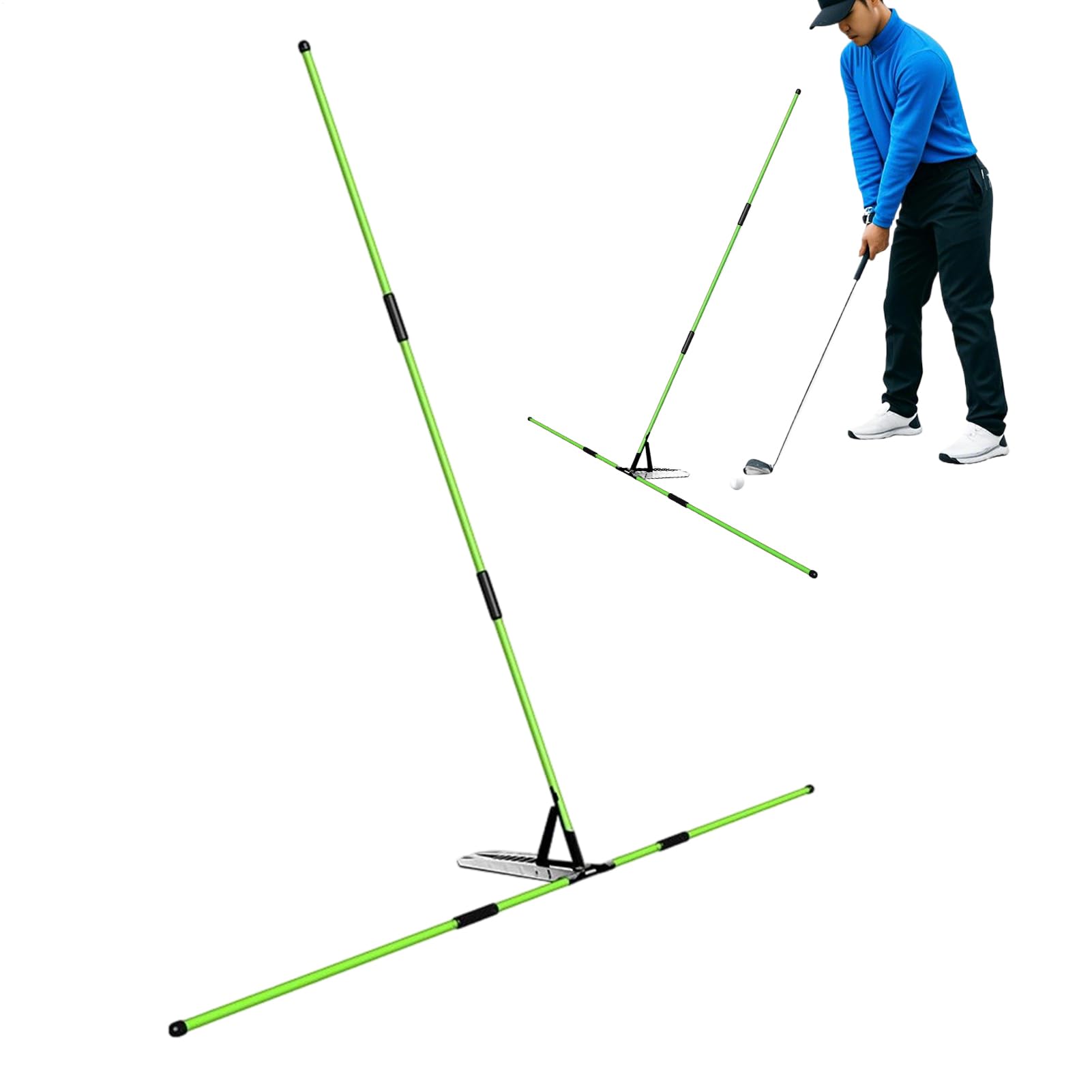 Generico Golf Alignment Sticks - Portable Training Aid, Multi Functional Sport Trainer, Sports Lovers Gift, Father's Day Present, Thanksgiving Tournament Gear, Target Aiming Helper 178 Char