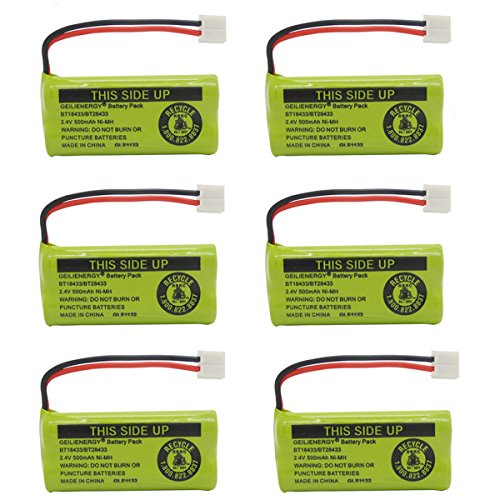 BAOBIAN 2.4V Rechargeable Cordless Phone Batteries for AT&T/Lucent BT-18433 BT-184342 BT-28433 BT-284342 BT-6010 BT-8000 BT-8001 BT-8300 Empire CPH-515D CPH515D (6 Pack BT18433)