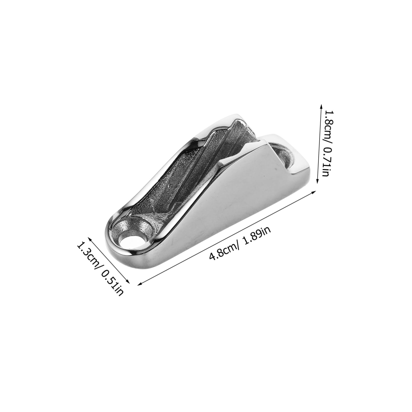 GOOHOCHY 2pcs Stainless Steel Boat Clam Cleat Marine Rope Holder for Kayak Sailing Hardware