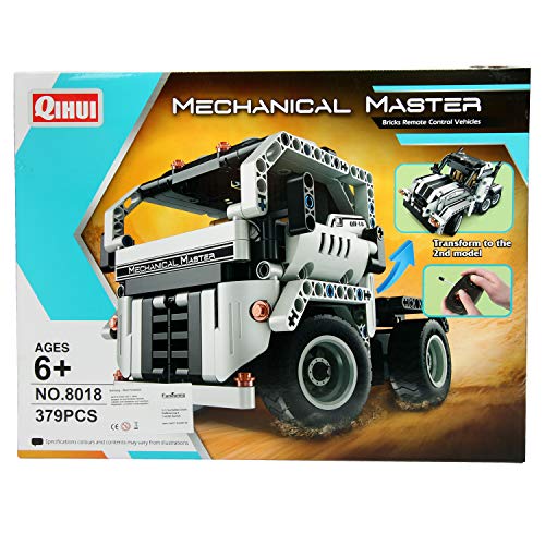 FunTomia QIHUI 2 in1 Technik Ferngesteuerter LKW Auto Wagen - 379 Klemmbausteine - 8018 – Bild 6