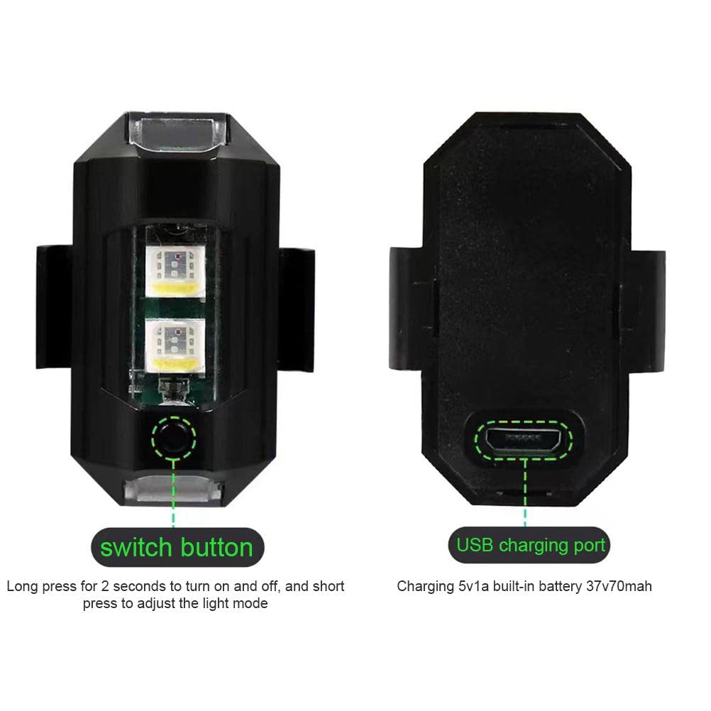 Gadget Voiture Lumières LED étanches USB Accessoire Drone Camping Kit 4 Gadget Voiture Lumières LED étanches USB Accessoire Drone Camping Kit 4