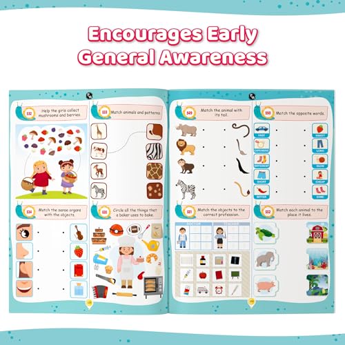 Image of 1200+ Brain Booster Activity Book for Kids Ages 5-9 | Theme Based Activity Book with 500+ Free Printable Worksheets & Parenting Tips | Puzzles, Mazes, Brain Teasers, Word Searches and Mind Games