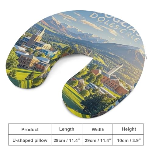 Almohada de viaje espuma viscoelástica tamaño único miniatura 2