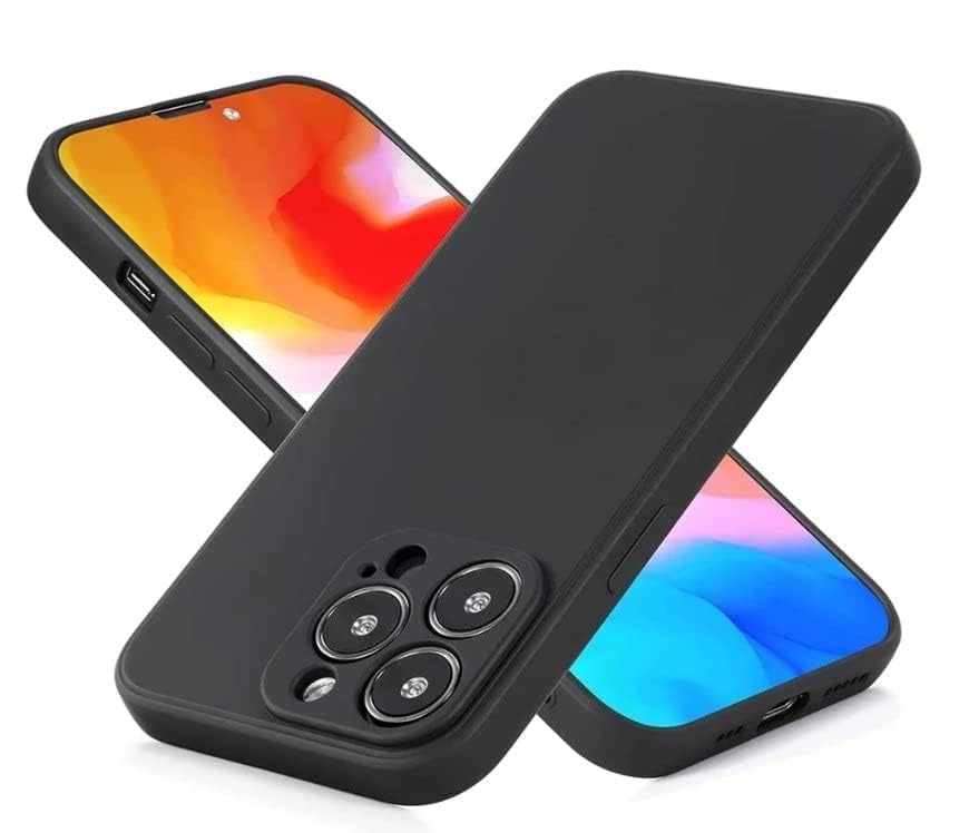 TOUCCH iPhone 12 Pro Max Soft OG Silicone Back Case| Shock Proof Design & Camera Protection | Premium Rubberised Cover (Microfiber Lining) for Apple iPhone 12 Pro Max | Ultra Smooth Silicone – Black