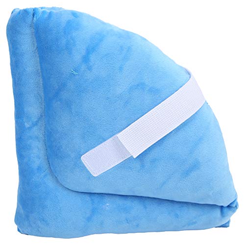 Taidda Cojín Antiescaras para el Talón Cómoda Almohada para Aliviar la Presión para Usuarios de Sillas de Ruedas y Pacientes Postrados en Cama Tamaño Azul 9,8 X 8,7 Pulgadas para Todas las Estaciones