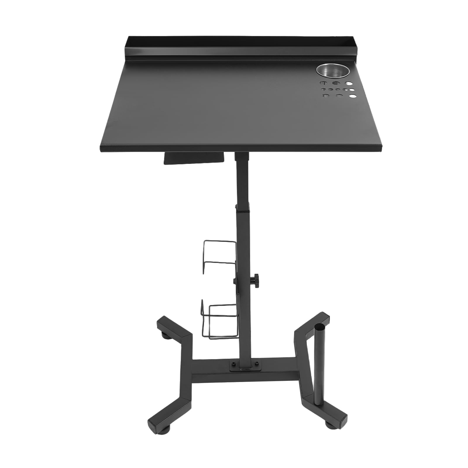 Plateau de tatouage réglable avec rangement multifonction, table de salon, station de travail antidérapante pour tatouage et spa