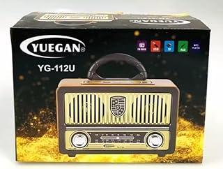 راديو محمول منزلي YG112U الأعلى مبيعا يعمل عبر USB، مزود بجهاز استقبال موجات قصيرة وبث رقمي، راديو اف ام/ايه ام، ومشغل MP3 بحجم الجيب