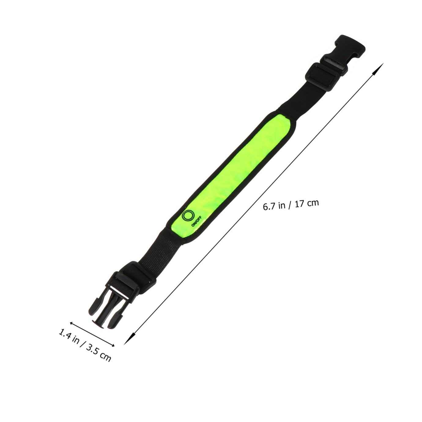 Yardwe Brazalete Reflectante con Entramado para Montar En La Noche Accesorios para Correr 2 Uds