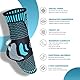 Professionelle Sprunggelenkbandage 2 Stück, Atmungsaktive Knöchelbandage für Damen/Männer Kompressionssocken Fußbandage für Plantarfasziitis, Arthritis, Verstauchte Knöchel, Achillessehne,Sport