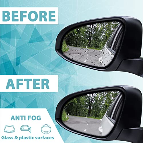 Image of Anti Fog Spray | Anti Mist for Glass & Plastic| Treatment For Car Window, Windshield, Glass, Mirror, Helmet| Glass Cleaner and Protector to Increase Visibility |with Microfiber Cloth (100 Ml)