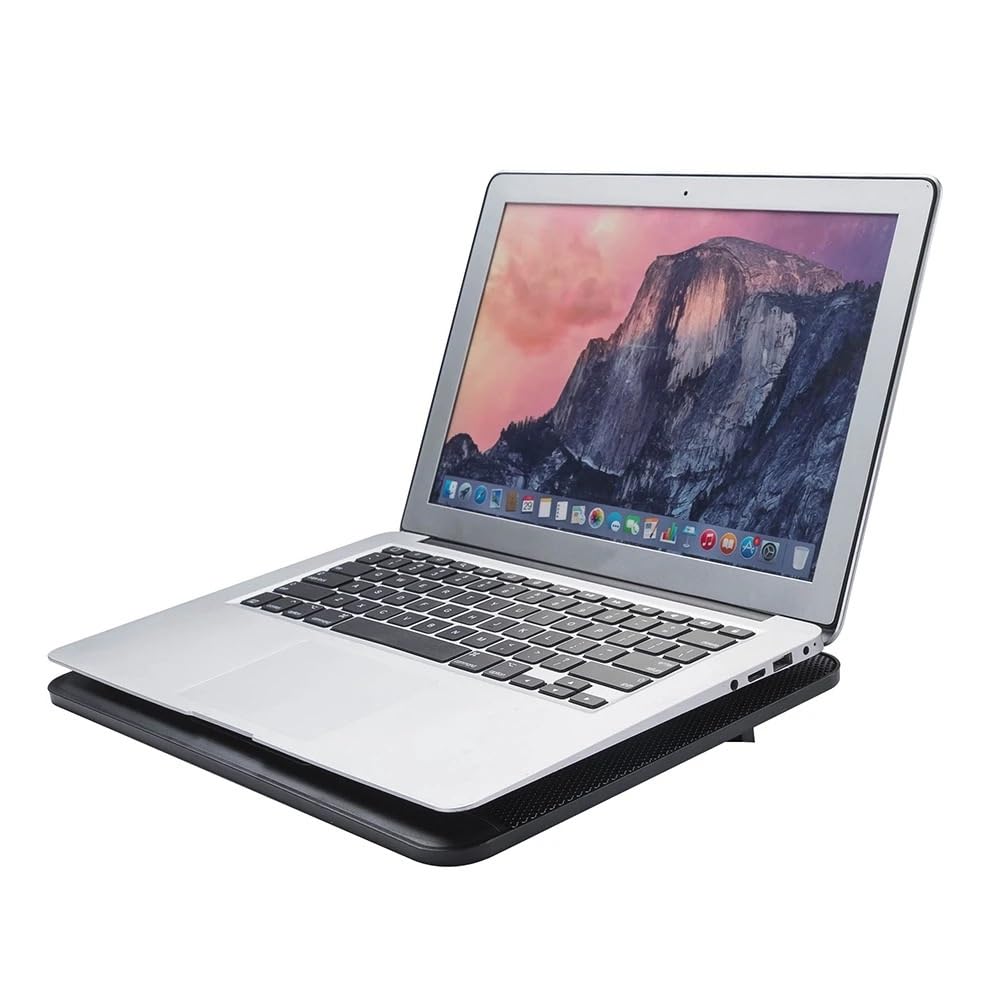 Refroidisseur Ordinateur Refroidisseur d'ordinateur Portable, Plaque de Refroidissement pour Ordinateur Portable, Support de Refroidissement de Jeu avec 2 Ventilateurs et USB