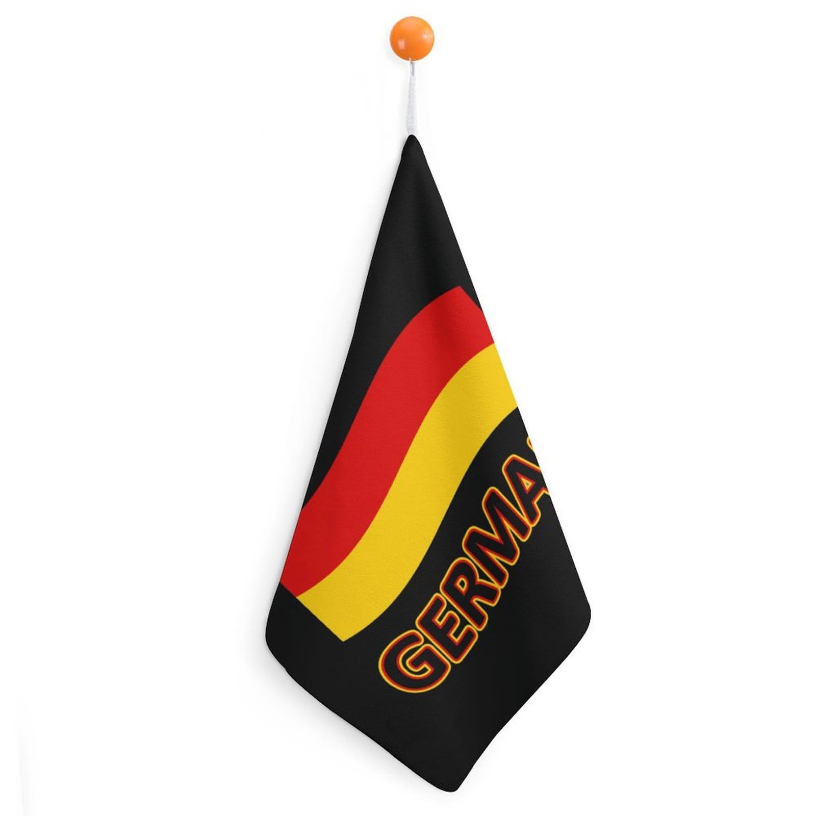 CGSBNGHA German Germany Flag Hand Towel Hanging Face Towels Cleaning Cloths Handkerchief for Bathroom Kitchen
