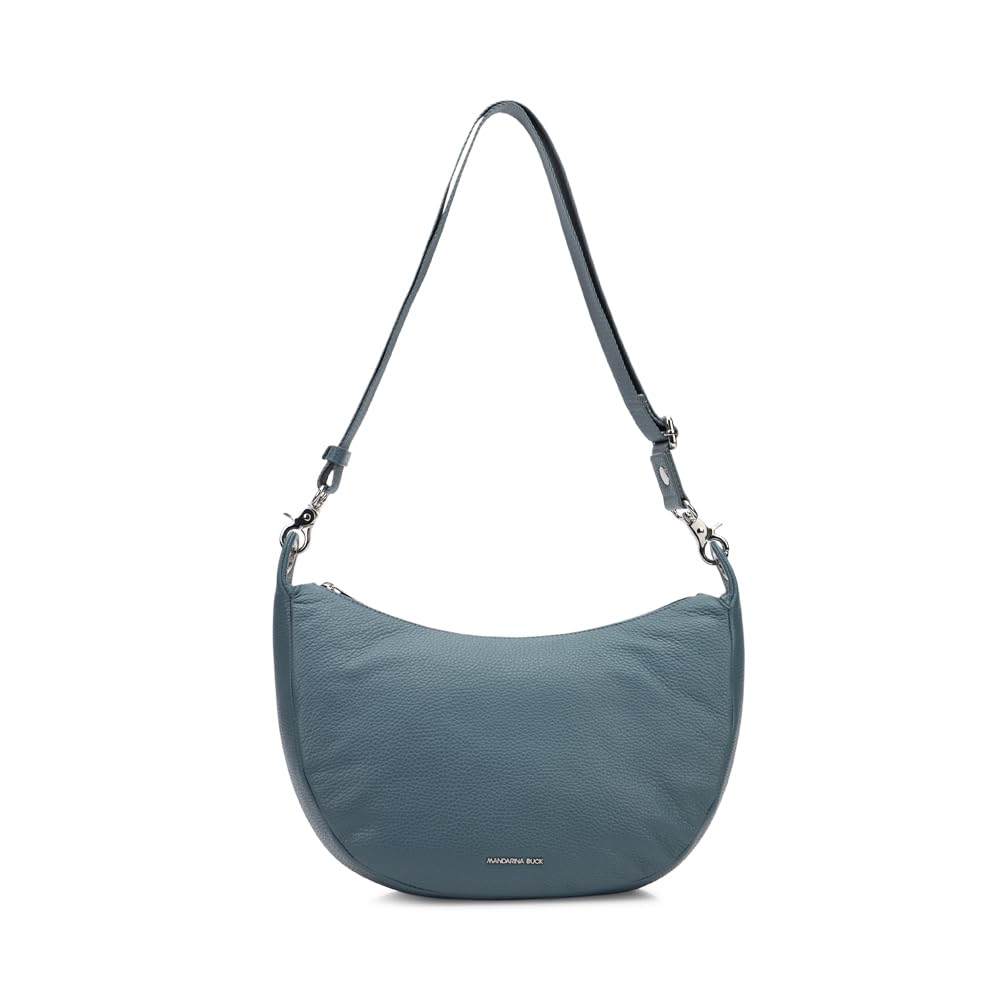 Mandarina Duck Mellow Leather Hobo, Women, Iron, Taglia Unica