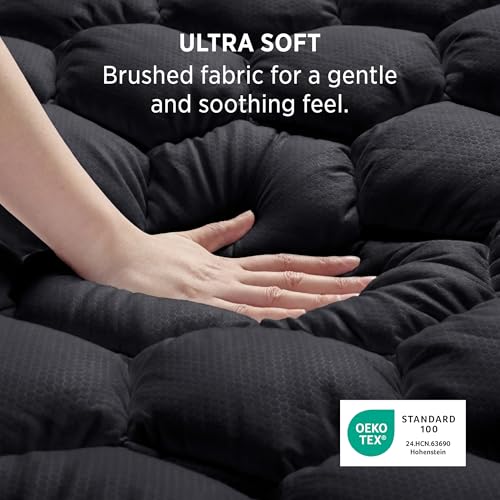 Image of Bedsure Twin XL Mattress Pad, Mattress Topper with 8-21 Inches Deep Pocket