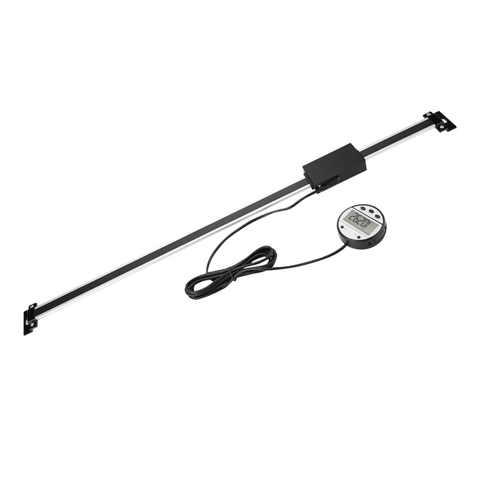 Jiawu Kit de Regla Digital Lineal de 0-600 Mm con Pantalla LCD para