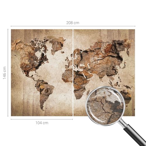 Décor mural intissé grand format Tulup avec colle incluse carte - 5