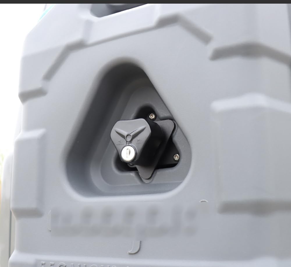 21L Tailgate Rear Spare Tire Mount Extension Water Tank with Lock Compatible with Suzuki Jimny 2019-2024 (Gray)