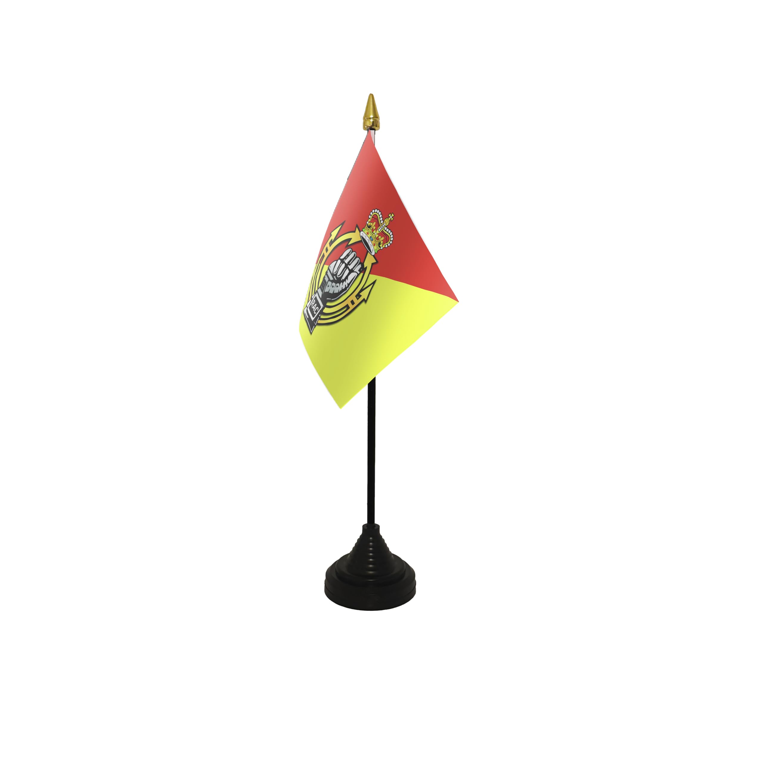 Flagtex Royal Armoured Corps Small Table Flag With Black Base