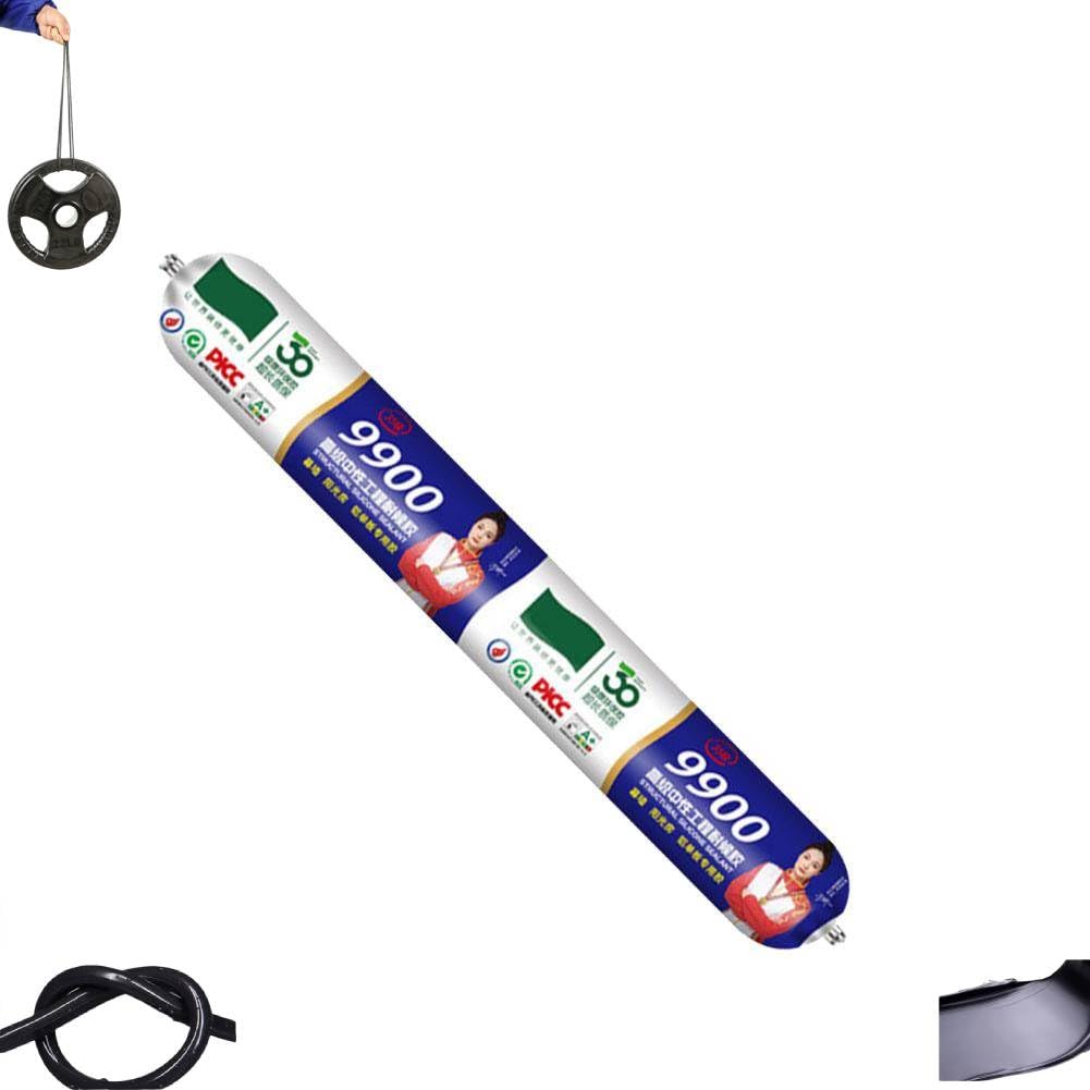 9900 Scellant Étanche Permanent, Solution Permanente pour Fissures de Toit et Mur, Scellant Étanche au Silicone pour Extérieur, Scellant pour Mur Rideau en Verre Météorisé, Résistance à la Chaleur, à