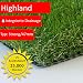 Produktbild Steffensmeier Kunstrasen Highland | Unsere Nr. 1 der Rasenteppiche | 47 mm weicher dicker Flor | Absolut realistisches Aussehen, Größe: 200x100 cm