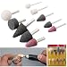 Produktbild Doradus 10pcs 1/4 Zoll 1/8 Zoll Mounted Stones Schleifen Schleifstein Sortiment für Dremel
