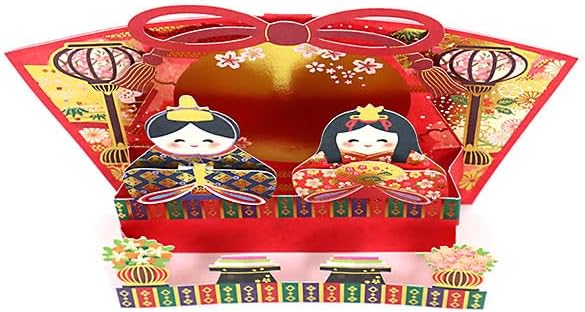 Sanrio 719234 Message Card, Hinamatsuri, Imperial Prince in Fan-face JHN 16-5