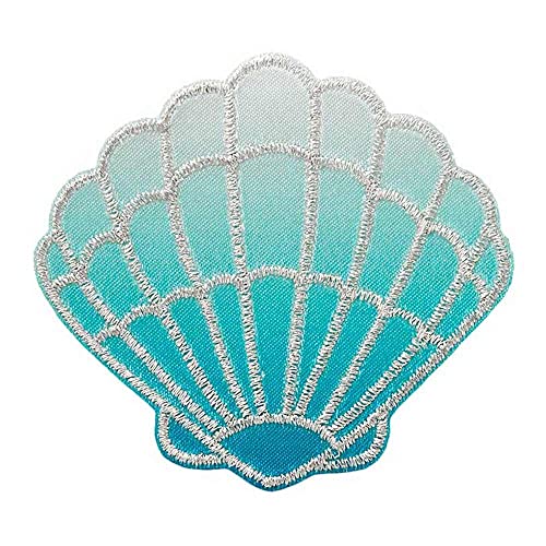 Mono Quick 1205x Muscheln Bügelbilder, Pink, Lila, Türkis, Blau - Applikation Meer (12055 - Türkis)