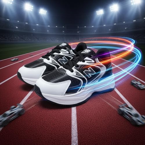 Image of Stylish Kids Lightweight Mesh Sports Running Shoes for Boys | Comfortable Lace-Up Casual Sneakers with Cushioned Sole for School, Outdoor Play