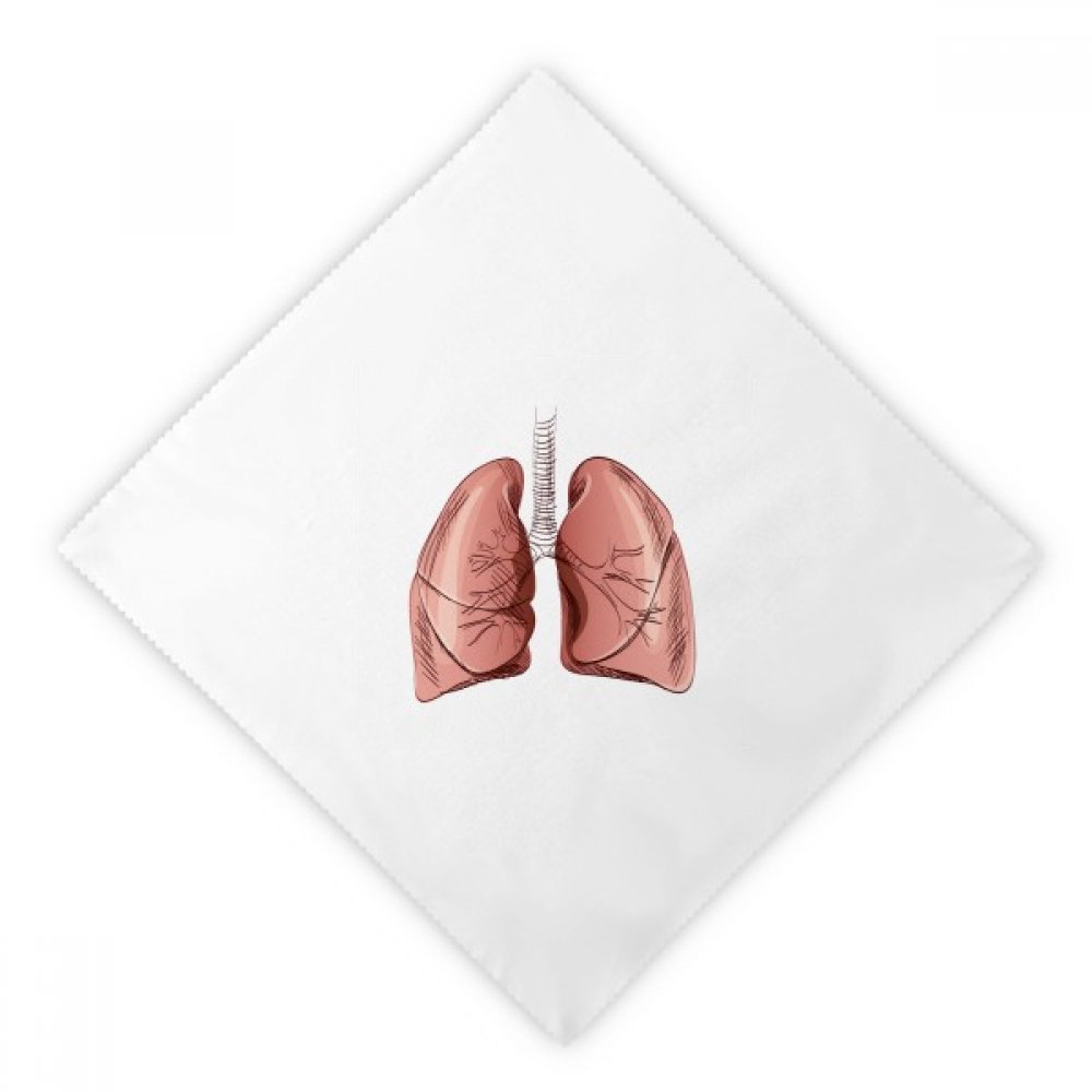 Serviettes en tissu illustration poumon imprimé haute qualité