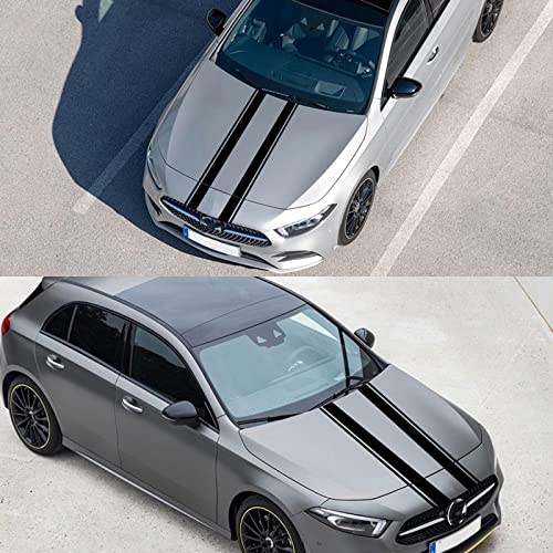 TURIM Universal Car Hood Listras Cover Stickers Car Racing Sports Bonnet Car Decoração