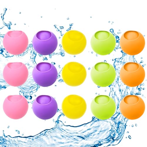 Reusable Water balloons, RoseFlower Water Balloons Quick Fill for Fights - Self Sealing - Summer Toy Backyard Outdoor Game, Beach Pool Bath Lawn Toys Birthday Gift for Kids Boys Girls