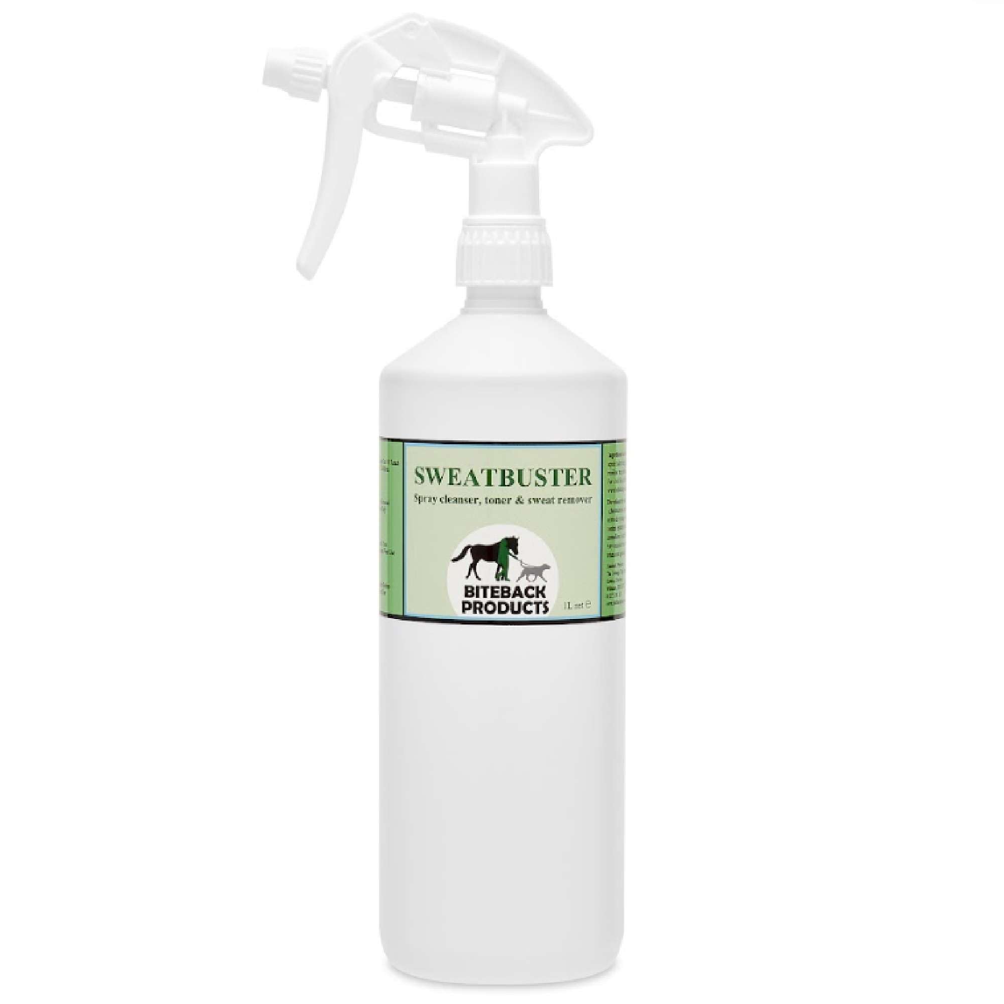 Biteback Products 'Sweatbuster' 3-in-1 Waterless Cleanser, Sweat Remover and Liniment for Horses, 750ml Spray