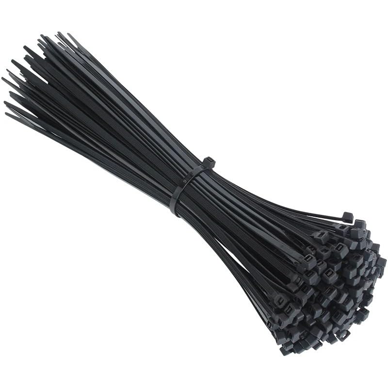 Hebilla de nailon para sujetacables, bridas de plástico de nailon autobloqueante, 100 unidades (3 x 150, 100 piezas)