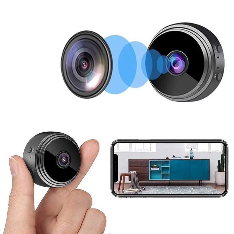 Twshiny Hidden Video Cameras-Baby Monitors-1080P HD Pet Camera Mini Indoor Security Camera, Portable Baby Monitor Cameras for Indoor Outdoor, Home Security Surveillance Cam Car Nanny Cam, Black-01