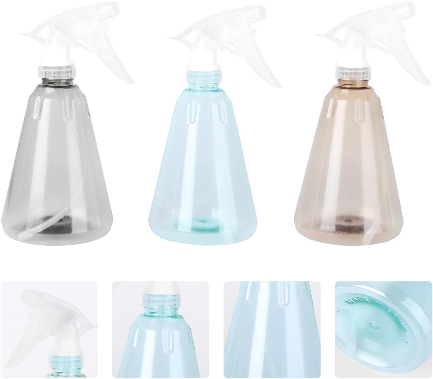 Plant Mister-Sprühflasche, 3 Stück, 500 ml, Kunststoff-Sprühflasche, Gartensprüher, Pflanzenspritzer, Gießkanne, Sprühflasche, Druck