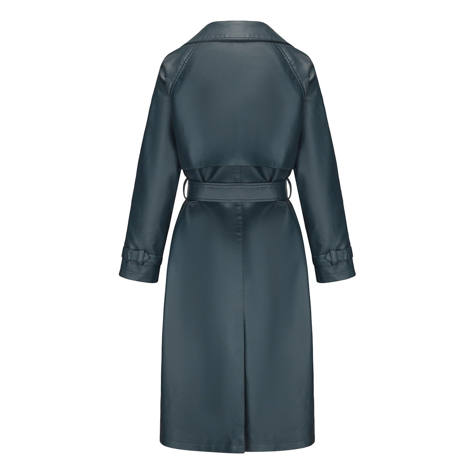 Generisch Giacca da donna 2027 finta pelle scamosciata con frange per moto, pantaloncini da donna chic (Sky Blue, M)