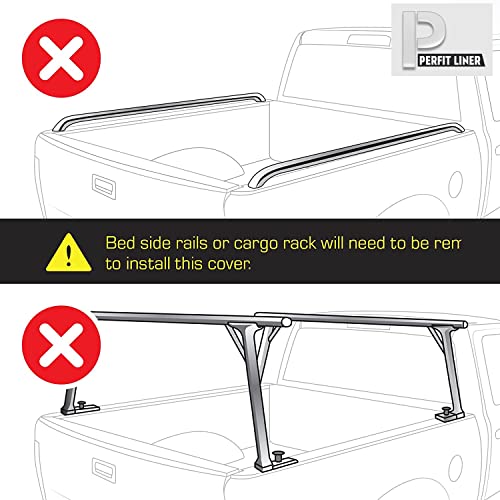 Perfit Liner Soft Roll Up Truck Bed Tonneau Cover Compatible With 1999-2006 Chevrolet Silverado/Gmc Sierra | 07 Classic Body 1988-2002 Chevrolet Gmc C/K With Side Rail Fleetside 6.5 Ft Bed Black #TOP2