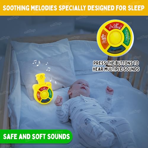 Image of Zest 4 Toyz Musical Guitar Toy for Kids with Colorful LED Lights and Sound Toy Battery Operated Baby Toys Musical Instrument Toys Birthday Gift for Kids Boys & Girls - Yellow